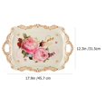 thumbnail image 2 of 1Pc Decorative Melamine Tea Cup Tray Elegant Snack Fruit Storage Holder for Home, 2 of 6