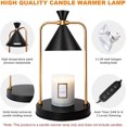 thumbnail image 3 of Candle Warmer Lamp with Timer, Dimmable Candle Lamp Warmer Electric Candle Warmer Compatible with Small and Large Scented Candles, Candle Melter for Bedroom Home Decor Gifts for Mom (Black), 3 of 7