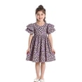 thumbnail image 1 of DuoJiaJ Robe à Manches Courtes pour Tout-Petites Filles, Imprimé Léopard, Robe de Fête, Vêtements, Taille 6-12 Mois, 1 of 5