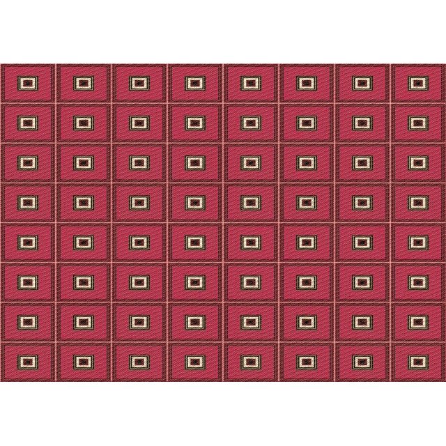 Ahgly Company Machine Washable Indoor Rectangle Transitional Crimson Red Area Rugs, 7' x 10'
