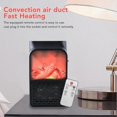 thumbnail image 5 of 900W Space Heater Small Portable Ceramic PTC Electric Heater Fan Fireplace Heater with Simulated Flame, 5 of 5
