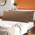 thumbnail image 1 of PiccoCasa 2 Pcs Body Pillowcases Microfiber Envelope Long Pillowcover, Standard Brown, 1 of 8