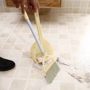 Dvkptbk Plasti c broom set Children's Brooms and Dustpan Set Cleaning Supplies Brooms and Dustpan Set for Home Stainless Steel Handle Brooms with Dustpan Combo Set for Home Office