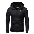 thumbnail image 4 of Winter Splice Tops Sleeve Large Tall Jacket Men Blouse Men's with Zip Den Jacket Cap Long Sweater Men's Matching Windbreakers for Couples Coats Jackets, 4 of 7