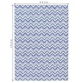 thumbnail image 3 of Sunnydaze Chevron Dreams Outdoor Patio Area Rug in Blue/Gray - 5 Ft. x 7 Ft., 3 of 7