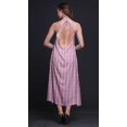 thumbnail image 4 of Bimba Robe Dos Nu Teinture sur Nœuds d'Été pour Fête, Col Licou, Tenue de Plage pour Femmes - Medium, 4 of 6