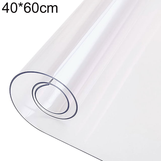 Oleegame 1PC Placemat 1mm Thick Oil Proof Clear Table Cover Table Protector For Dining Room Table Clear Table Cloth Cover Mat Pad Desk Protector Home Decor (40*60cm) Clear