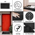 thumbnail image 4 of Tapis de Porte Noir Réversible 30 Pouces x 18 Pouces pour Usage Intérieur/extérieur - Double le Style, Double la Valeur, Grattoir, Nettoyage en Profondeur, Résistant au Givre et aux UV, Faible Entretien et Durable, 4 of 6