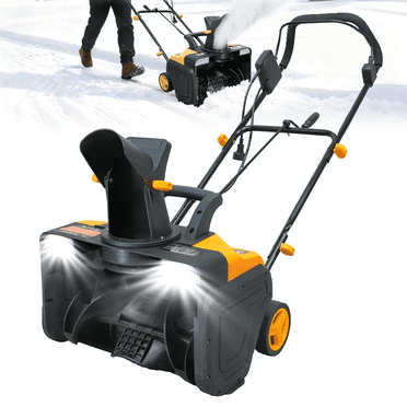 WEWORK 20-inch 15-Amp Corded Electric Snow Blower 25ft Throwing Distance with Brushless Motor for Driveways & Walkways