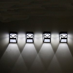Dvkptbk Lumières de jardin solaire, lumières solaires blanches chaudes à l'extérieur LED Lumières d'extérieur pour le triage, le , le patio et la promenade