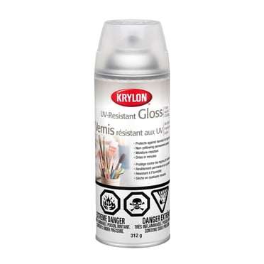 Krylon vernis résistant aux UV, acrylique transparent lustré, 312 g