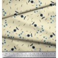 thumbnail image 3 of Soimoi Cotton Duck Fabric Airplane,Guitar Wire & Notes Musical Instrument Print Fabric by The Yard 42 Inch Wide, 3 of 3