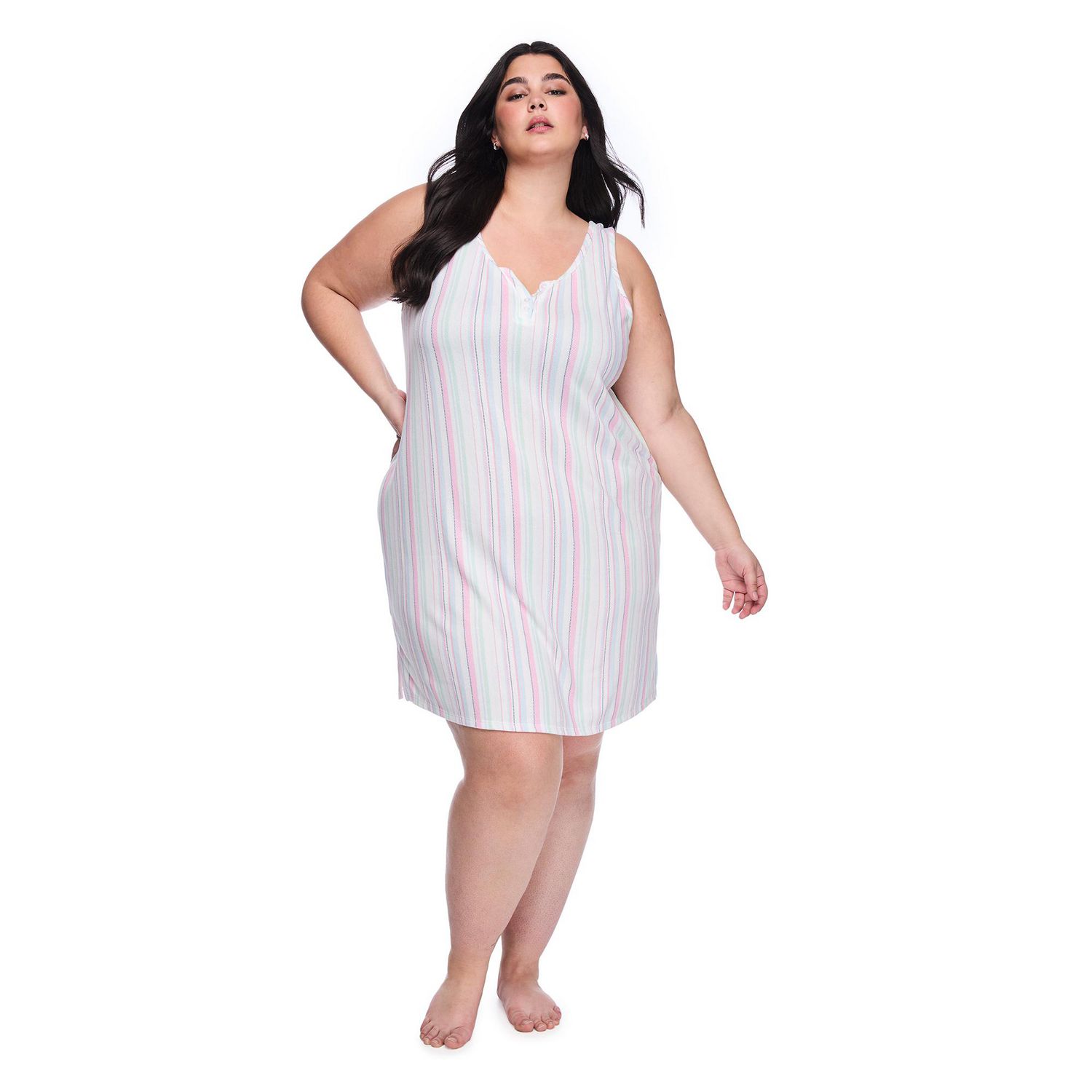 Chemise de nuit débardeur en tissu whisper George Plus pour femmes