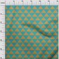 thumbnail image 3 of oneOone Georgette Viscose Teal Green Fabric Geometric Sewing Craft Projects Fabric Prints By Yard 42 Inch Wide, 3 of 5