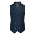 thumbnail image 2 of Dvkptbk Men Solid Fashion Have Pockets Button Turn-down Collar Tanks Tops Blouse on Clearance, 2 of 9
