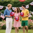 thumbnail image 4 of EGNMCR Memorial Day Decorations,4Th of July Decorations 3Pcs Fourth Of July Balloons Decorative Balloons For Independence Day Celebrations Balloons For Festive Events Rubber balloon, 4 of 6