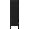 thumbnail image 5 of vidaXL Wardrobe SENJA Rattan Look Black 90x55x175 cm Solid Wood Pine, 5 of 5