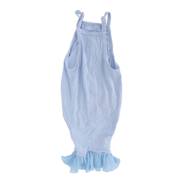 Cat Recovery Suit, Lace Neckline Modal Cat After Surgey Wear Tail Adjustable Light Blue For Postoperative Recovery For Pet S,M,L