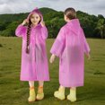 thumbnail image 1 of Cowsor Ponchos de Pluie Imperméables pour Garçons Filles Poncho de Pluie Réutilisable avec Capuchon et Manches Manteaux de Pluie Imperméables d'Extérieur Veste, 1 of 7