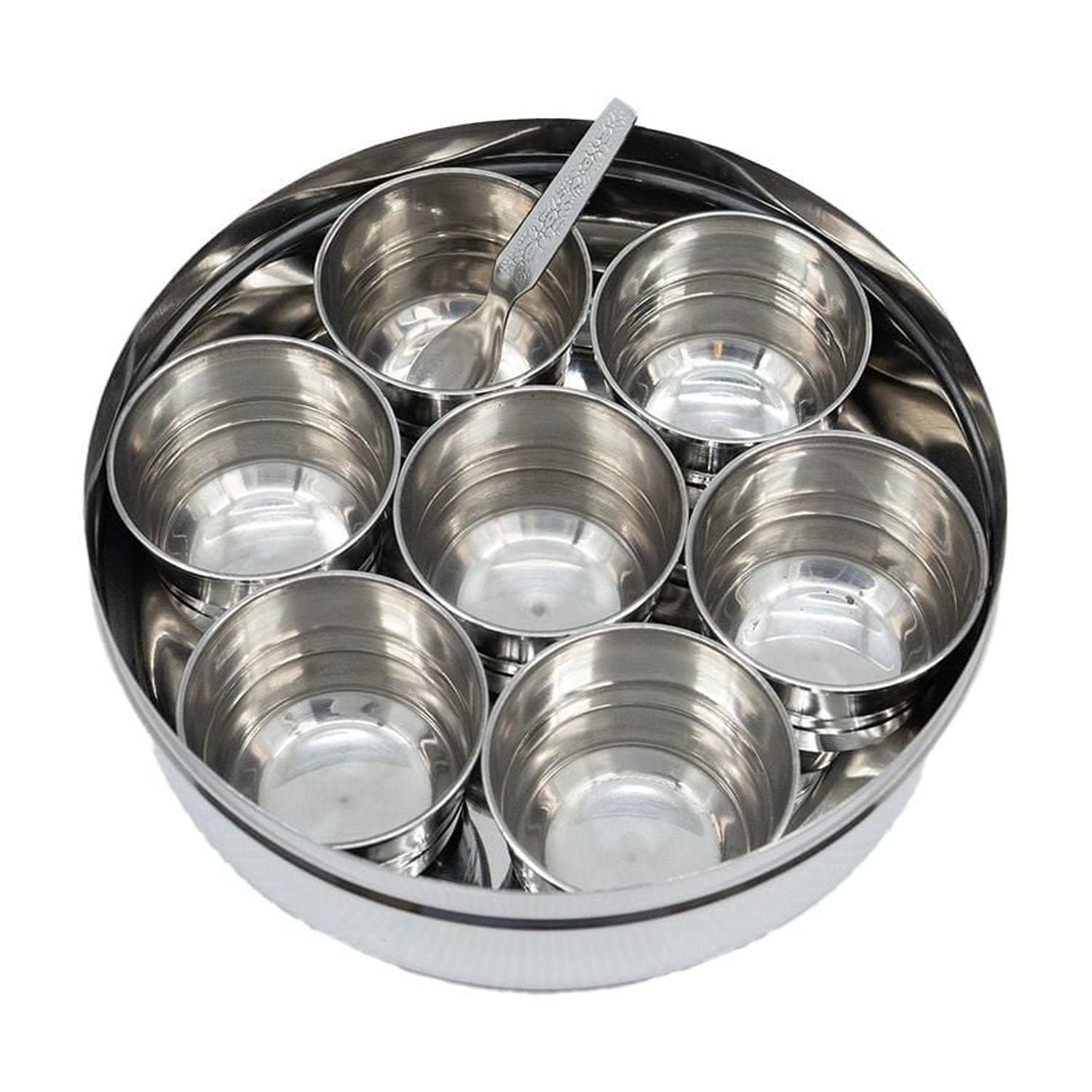 Verka 7PCS Stainless Steel Spice Box, Masala Dabba, With Spoon