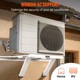 thumbnail image 2 of VEVOR Air Conditioner Support Bracket, Max. 220 lbs Load Capacity, Heavy Duty Steel Construction AC No Drilling Easy Installation, Fits Single or Double Hung Windows, Home and RV, White, 2 of 9