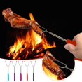 thumbnail image 1 of Barbecue Forks for Outdoor Cooking - Stainless Steel Telescopic U-Shaped Needle 85cm BBQ Skewer for Chicken Hot Dogs and Grill Accessories, 1 of 7