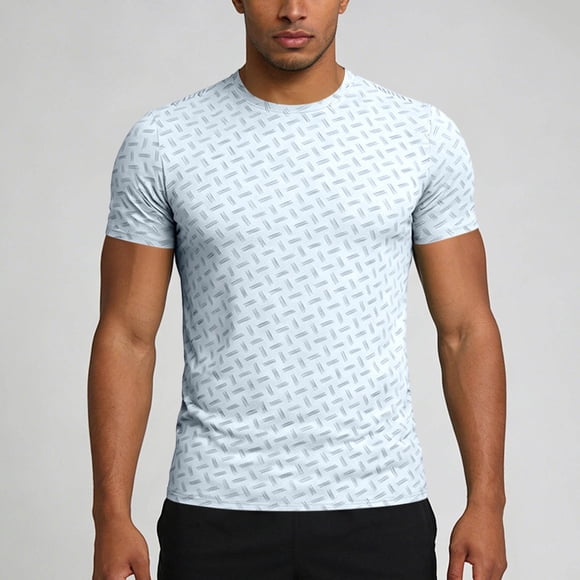 Kalauyu Mens Dry Fit Workout Shirts Quick Dry Performance Gym T Shirts for Men Athletic Running Training Top Tee Moisture Wicking