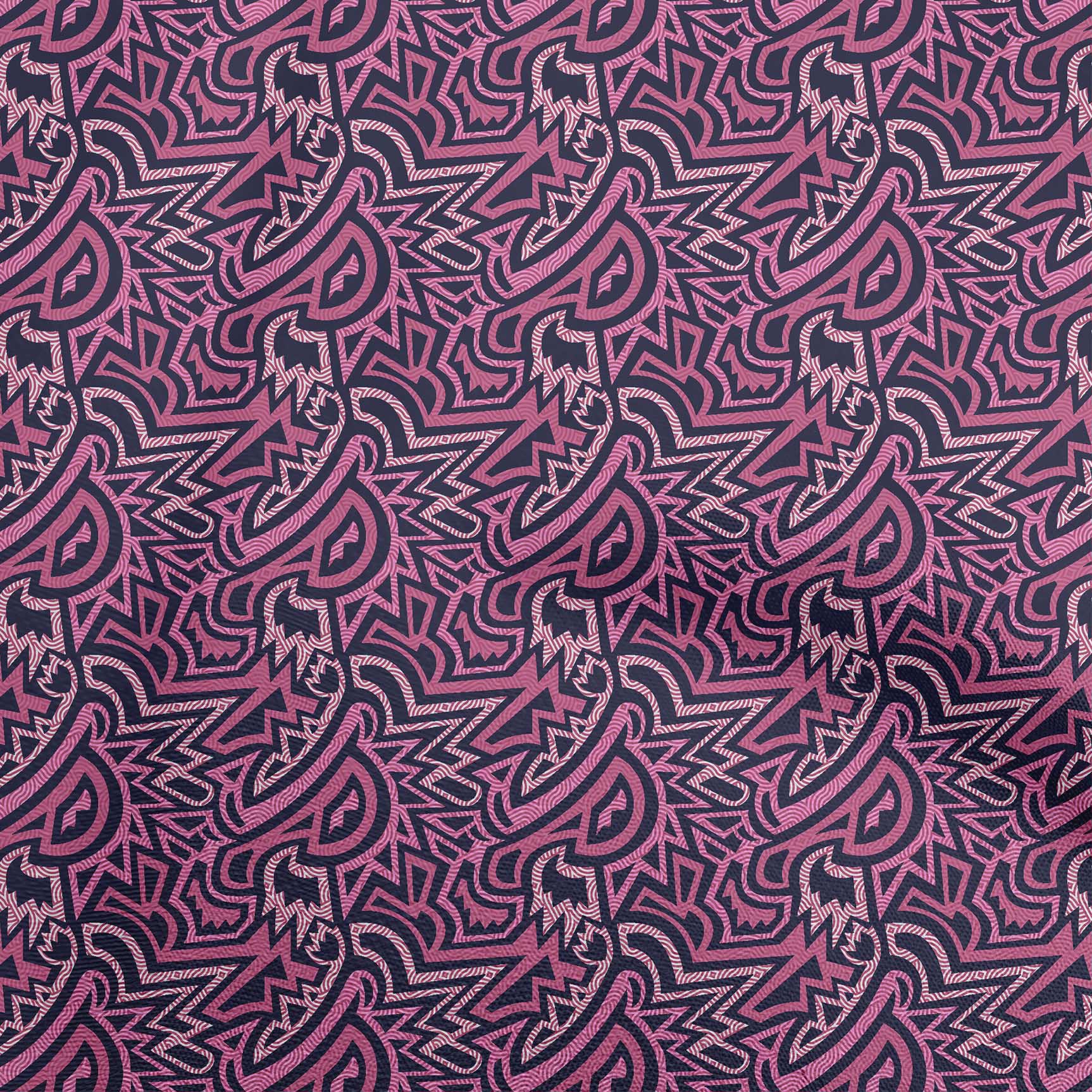 oneOone Rayon Pink Fabric Abstract Dress Material Fabric Print Fabric By The Yard 56 Inch Wide