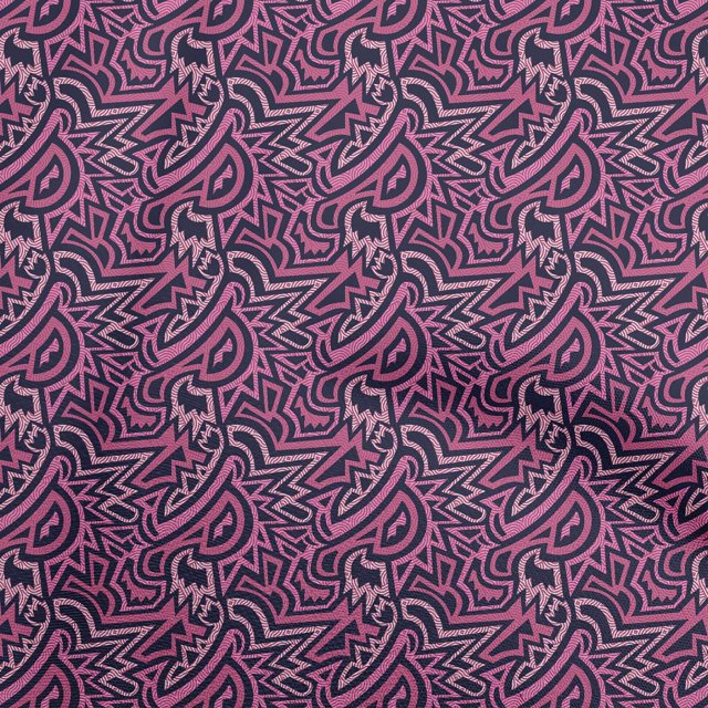 oneOone Cotton Cambric Pink Fabric Abstract Fabric For Sewing Printed Craft Fabric By The Yard 56 Inch Wide