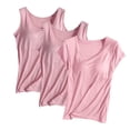 thumbnail image 1 of Clearance & Promo,Women's Cotton Mat Shirt, No Steel Rim, Comfortable, Solid Color, Maternity, for Home/Office Flattering Design|20%Modal,40% Cotton,40% Polyester,Pink,Sopatenor, 1 of 7