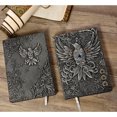 thumbnail image 5 of EGNMCR Diary NoteBook Notebooks for Work Retro Embossed Bird Pattern Notebook European A5 Notepad Stereo 100 Pages embossed notebook, 5 of 5