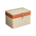 thumbnail image 2 of Wardrobe Clothes Organizer Double Layer Zipper Clothes Storage Bag Wardrobe Storage Box Portable Storage Bag Winter Quilt Storage Box Storage Bag Organizer, 2 of 6
