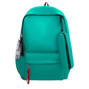 Sac à dos scolaire pour les adolescents noir et vert Compartiment d'ordinateur portable de une taille avec sac à crayon sac à dos casual