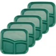 thumbnail image 1 of GHSDFBB Unbreakable Divided Plates 10 Inch 5 PCS, Reusable Wheat Straw Dinner Plates, Microwave and Dishwasher Safe, Perfect for Kids and Adults.\u2026, 1 of 6