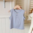 thumbnail image 2 of Plebaso Débardeurs pour Enfants en Coton Garçons Filles Camisoles Sans Manches Décontractées Col Rond Confortables T-Shirts d'Été, 2 of 4