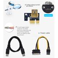 thumbnail image 4 of Youkk PCI-E 1x to 6x Exender Board USB Card Motherboard Adapter Accessories Type 2 1Set, 4 of 6