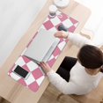 thumbnail image 2 of Pastel Checkered Mouse Pad - Boho-Style Design for Home Offices, Anti-Slip Rubber, Ideal for Computer & Laptop, Large 31.5x11.8in, Add a Splash of Color and Aesthetic to Your Workspace, 2 of 7