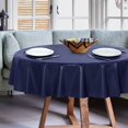 thumbnail image 2 of Nappe Ronde en Plastique Transparent Vinyle PVC Protège-Nappe Anti-Déversement d'Huile Essuyable Propre Housse de Table pour Tables à Manger Fêtes Camping Cristal Clair, 2 of 7