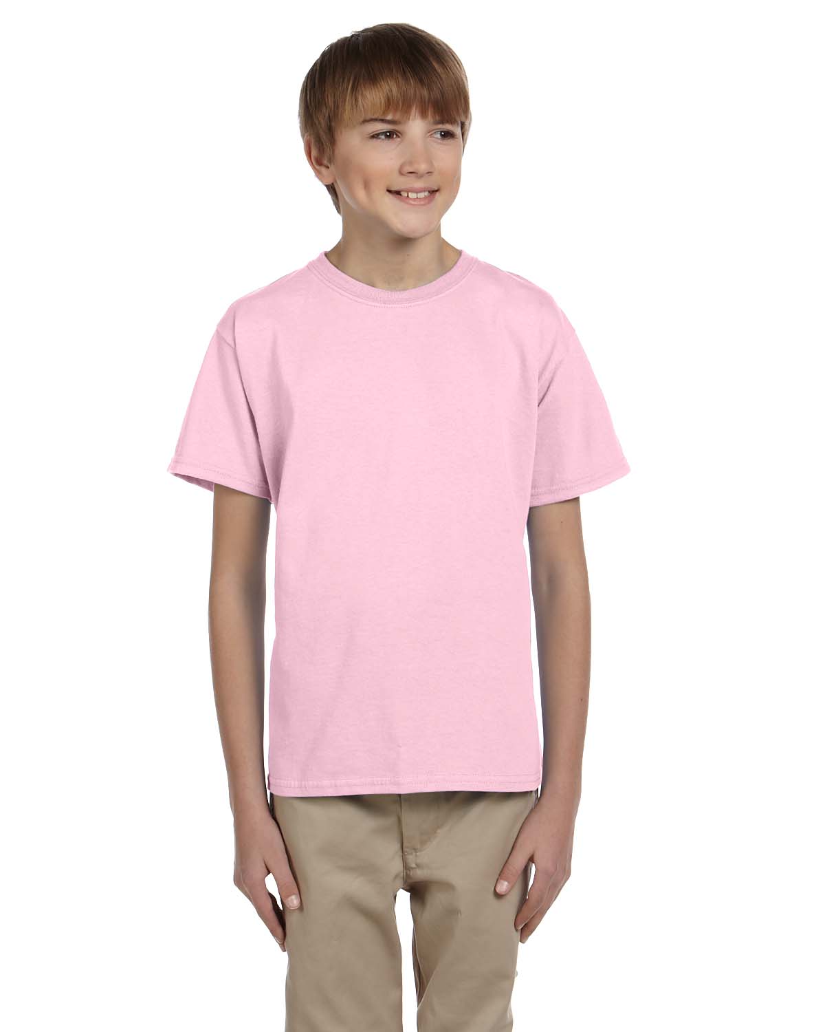 Hanes T-Shirt à Manches Courtes 50/50 pour Jeunes, Style 5370