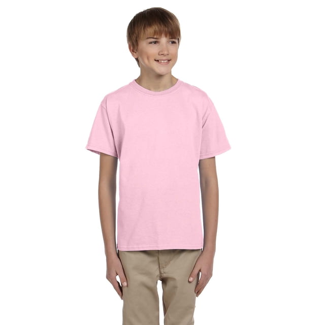Hanes T-Shirt à Manches Courtes 50/50 pour Jeunes, Style 5370