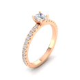thumbnail image 2 of 3/4 Carat TW Round Natural Diamond Engagement Rings in 10k Rose Gold, 2 of 2