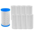 thumbnail image 1 of fheaev Cartouche de Filtre de Piscine Cartouche de Filtre pour Pompe de Piscine Cartouche de Filtre Type B Détachable avec Couvercle en PVC Filtre de Remplacement Réutilisable pour Piscine pour Enlever les Poils, 1 of 3