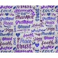 thumbnail image 5 of oneOone Polyester Lycra Medium Purple Fabric Text Craft Projects Decor Fabric Printed By The Yard 56 Inch Wide, 5 of 5