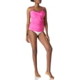 thumbnail image 3 of RELLECIGA Women's Ruched Bandeau Tankini Top Swimsuits, 3 of 6