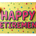 thumbnail image 4 of Shiny Orange Happy Retirement Banner on Blue Satin Backdrop with Butterfly and Star Elements Party Decoration Retirement Celebration Photography Props Background Decor, 4 of 4