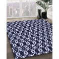 thumbnail image 3 of Ahgly Company Machine Washable Indoor Round Transitional Night Blue Area Rugs, 7' Round, 3 of 7