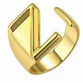 thumbnail image 1 of CUITING Bague Mode Ajustable Initiale Alphabet Lettre A-Z Bagues pour Femmes Bijoux-Argent C, 1 of 9