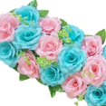 thumbnail image 1 of Baohd Arch Rose Flower Panel Table Runner Bouquet for Wedding Blue and Pink, 1 of 7