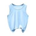 thumbnail image 1 of SROBPTY T-Shirts Garçons Filles, T-Shirt de Base pour Enfants Uni à Col Rond d'Été Décontracté Confortable et Respirant Bleu Ciel 9 Ans, 1 of 4