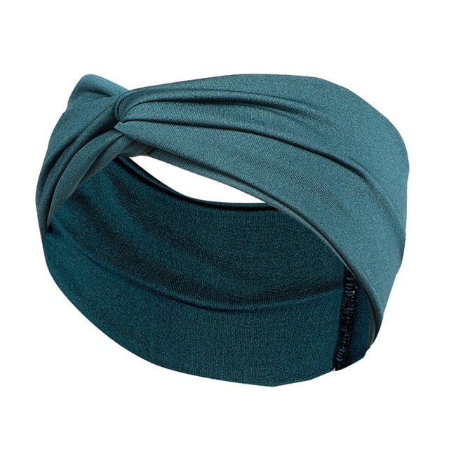 Solid Knitting Wool Hair Band, Acrylic Wool, 13 Colors, Elastic, For Autumn/Winter, Multifunctional (Wash Face/Sports)